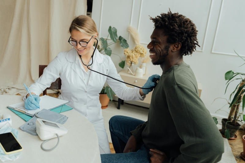 regular health checkups with family doctor doctors device and tools